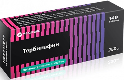 Тербинафин Медисорб, таблетки 250 мг, 14 шт. 