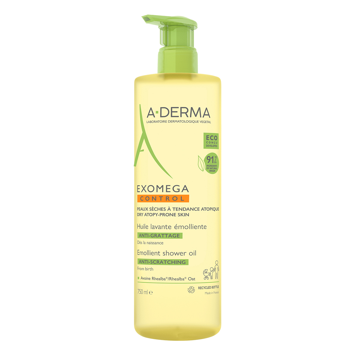 A-Derma Exomega Control масло для душа смягчающее, 750 мл