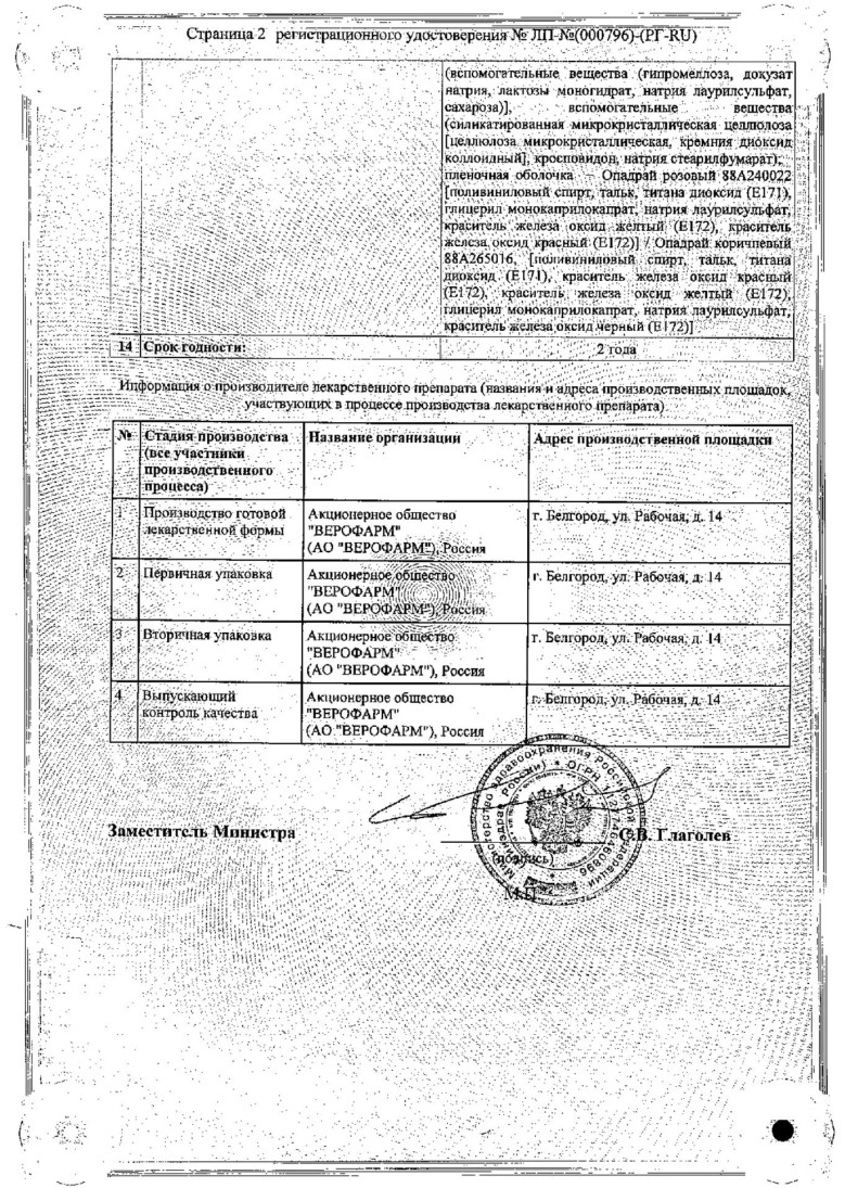 Сертификат на Супрозафен