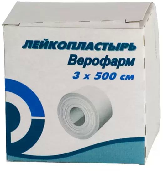 Лейкопластырь в рулоне, 3 х 500 см