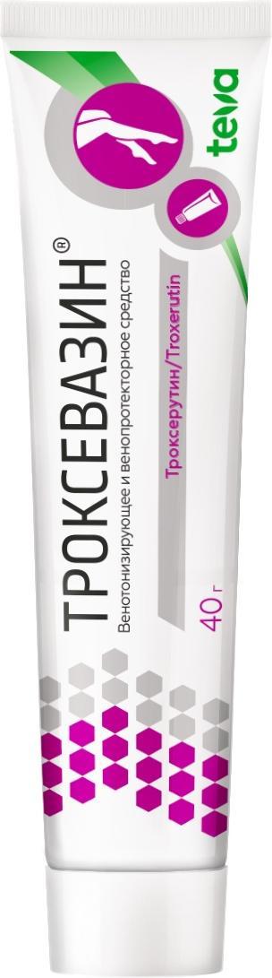Упаковка препарата Троксевазин, гель 2%, 40 г