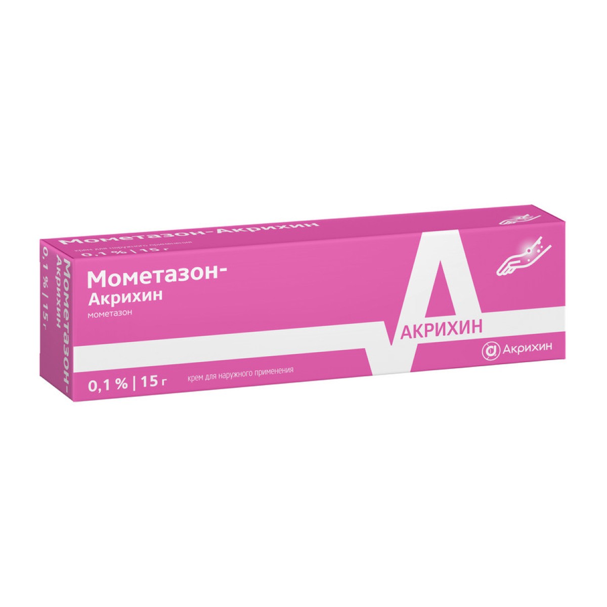 Упаковка препарата Мометазон-Акрихин, крем 0.1%, 15 г