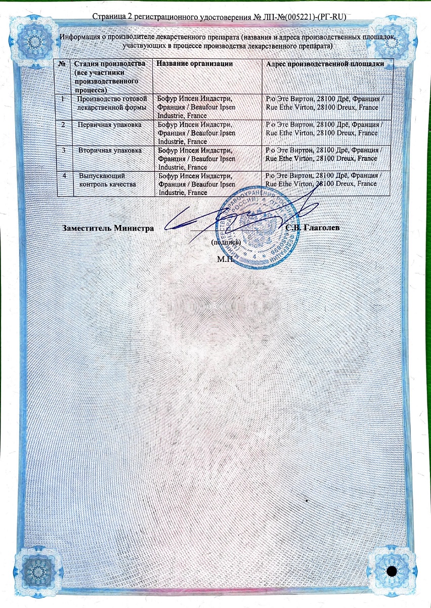 Сертификат на Смекта