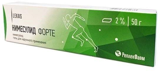 Нимесулид форте, гель 2%, 50 г 