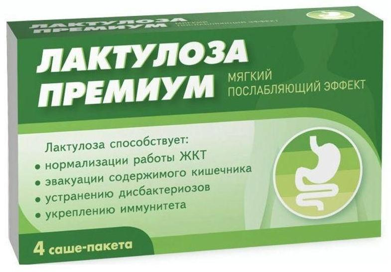 Лактулоза Премиум, порошок, 4 шт.