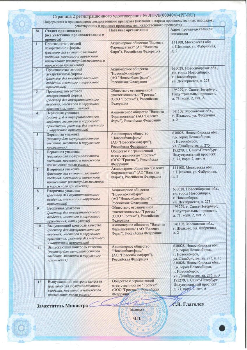 Сертификат на 