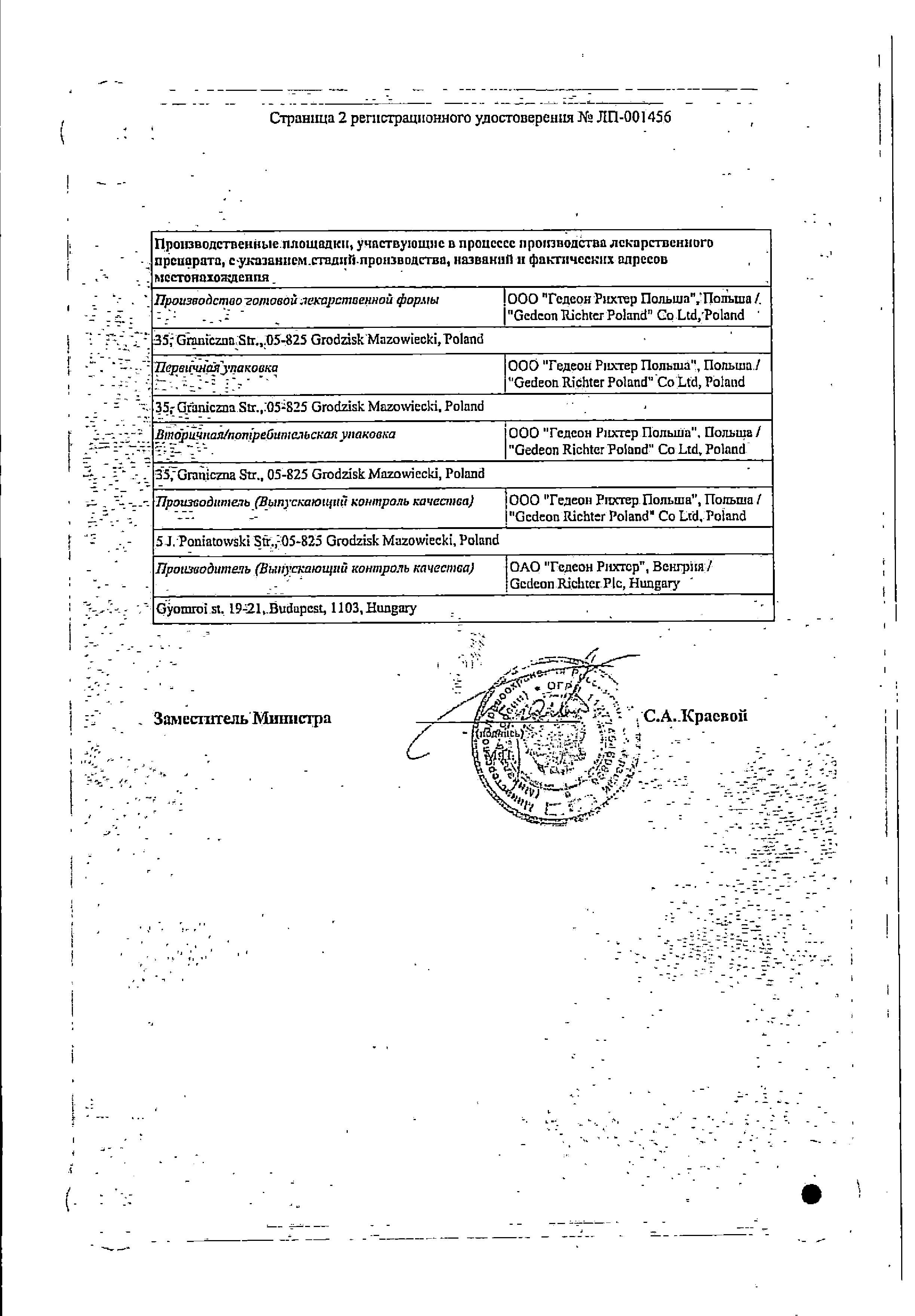 Сертификат на Ленуксин