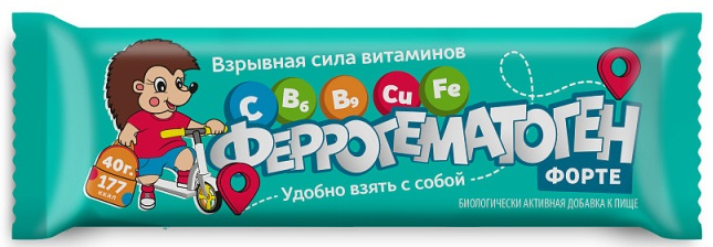 Феррогематоген Форте пастилки жев 40 г х1