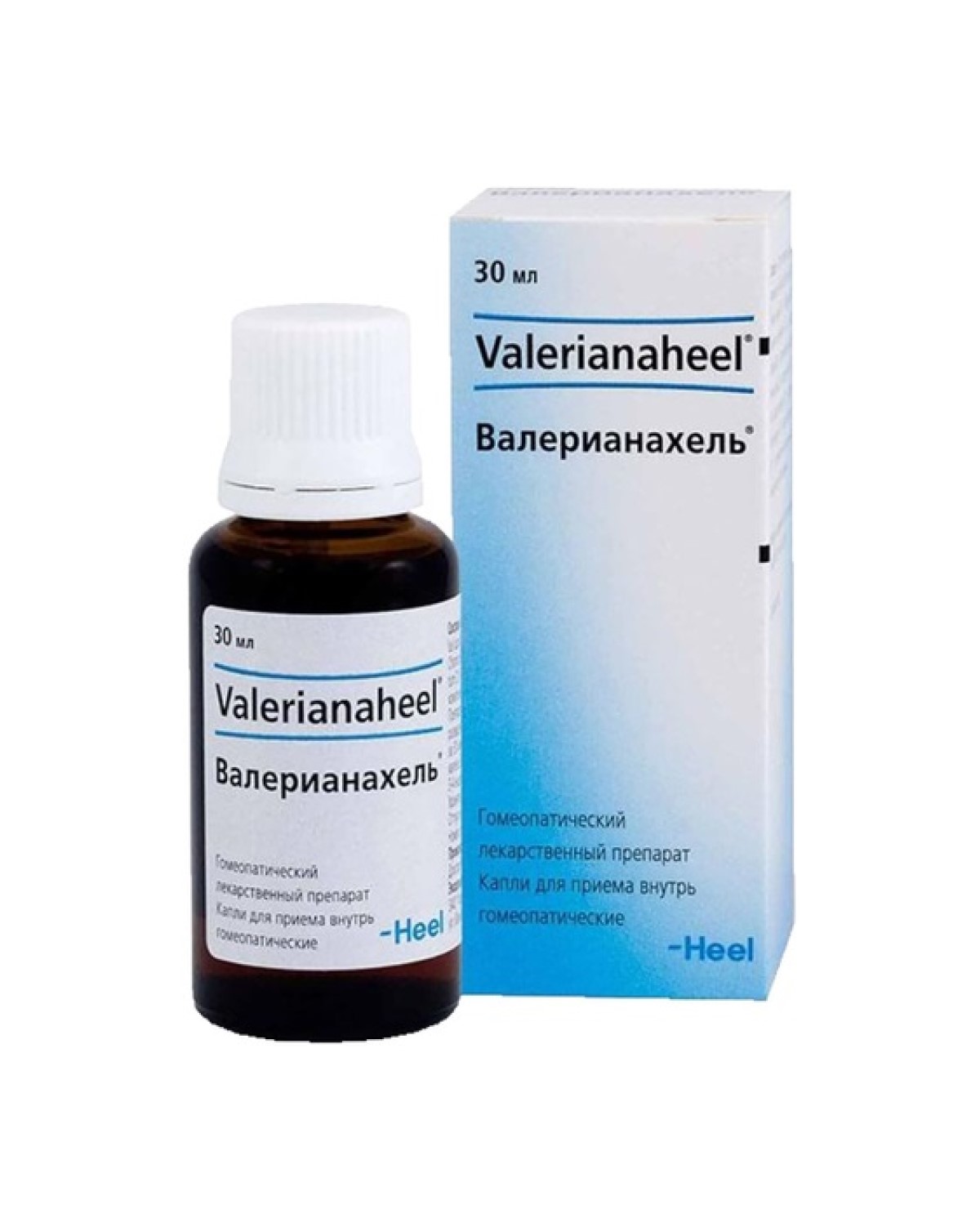 Упаковка препарата Валерианахель, капли 30 мл