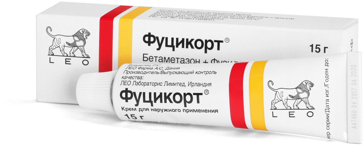 Упаковка препарата Фуцикорт, крем 15 г