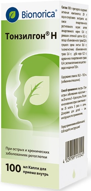 Тонзилгон Н, капли 100 мл 