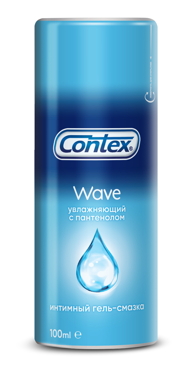 Гель-смазка Contex Wave увлажняющая с пантенолом, 100 мл купить по цене ...
