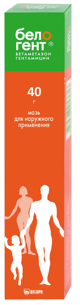 Упаковка препарата Белогент, мазь 40 г