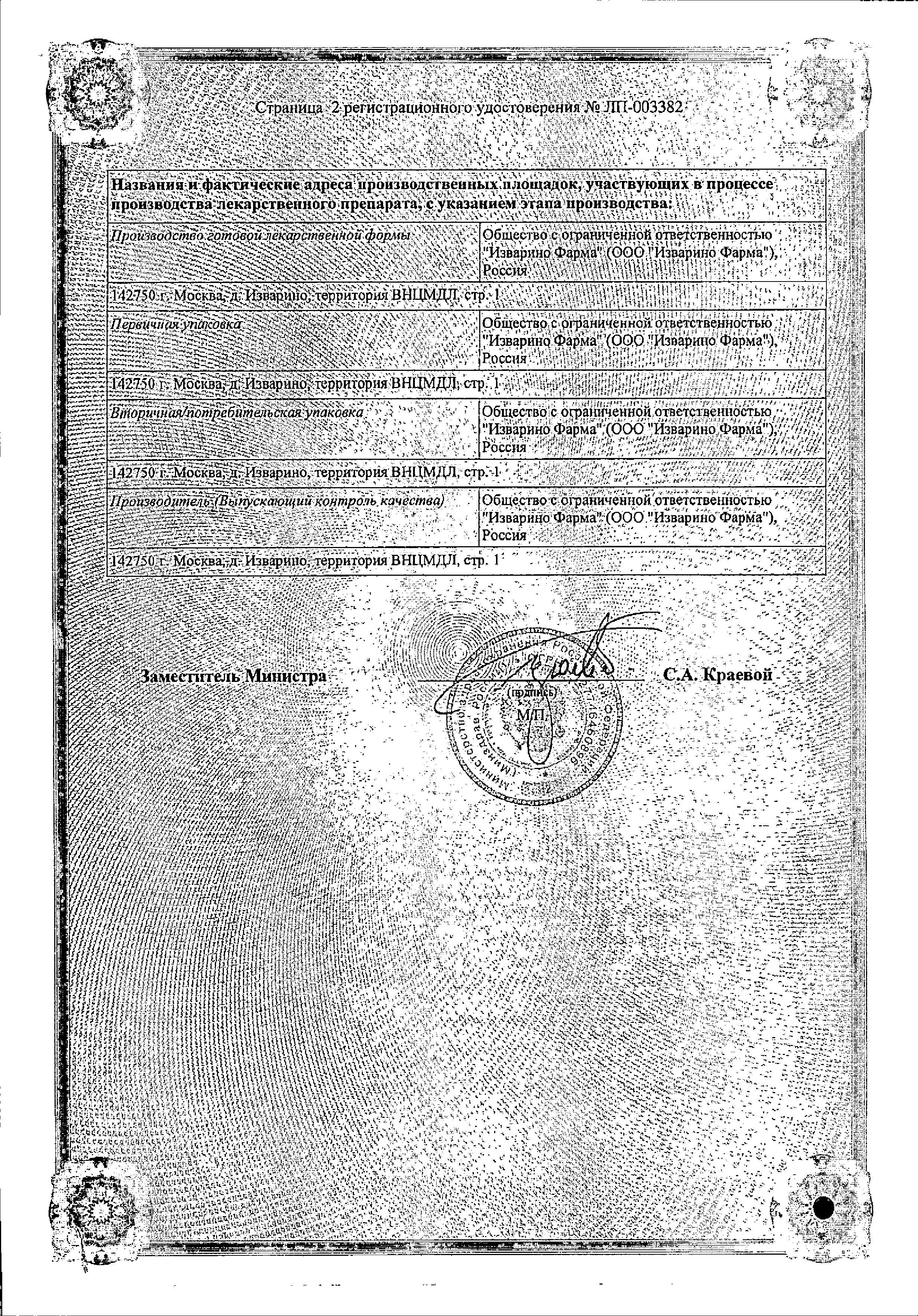 Сертификат на Голдлайн Плюс