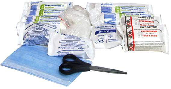 Аптечка первой помощи автомобильная Салют (пр-1080н)