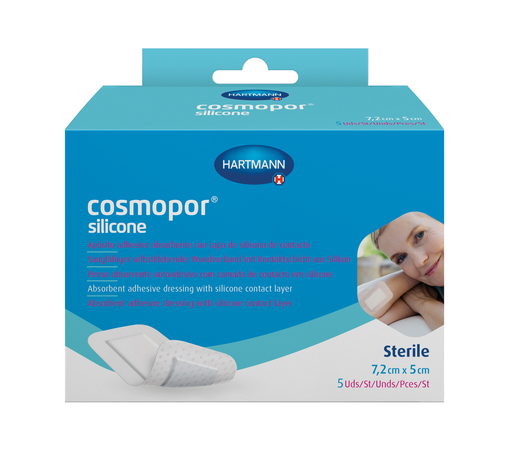 Hartmann Cosmopor Silicone повязка сорбционная (с контактн. слоем из силикона) 7,2 х 5 см, 5 шт.