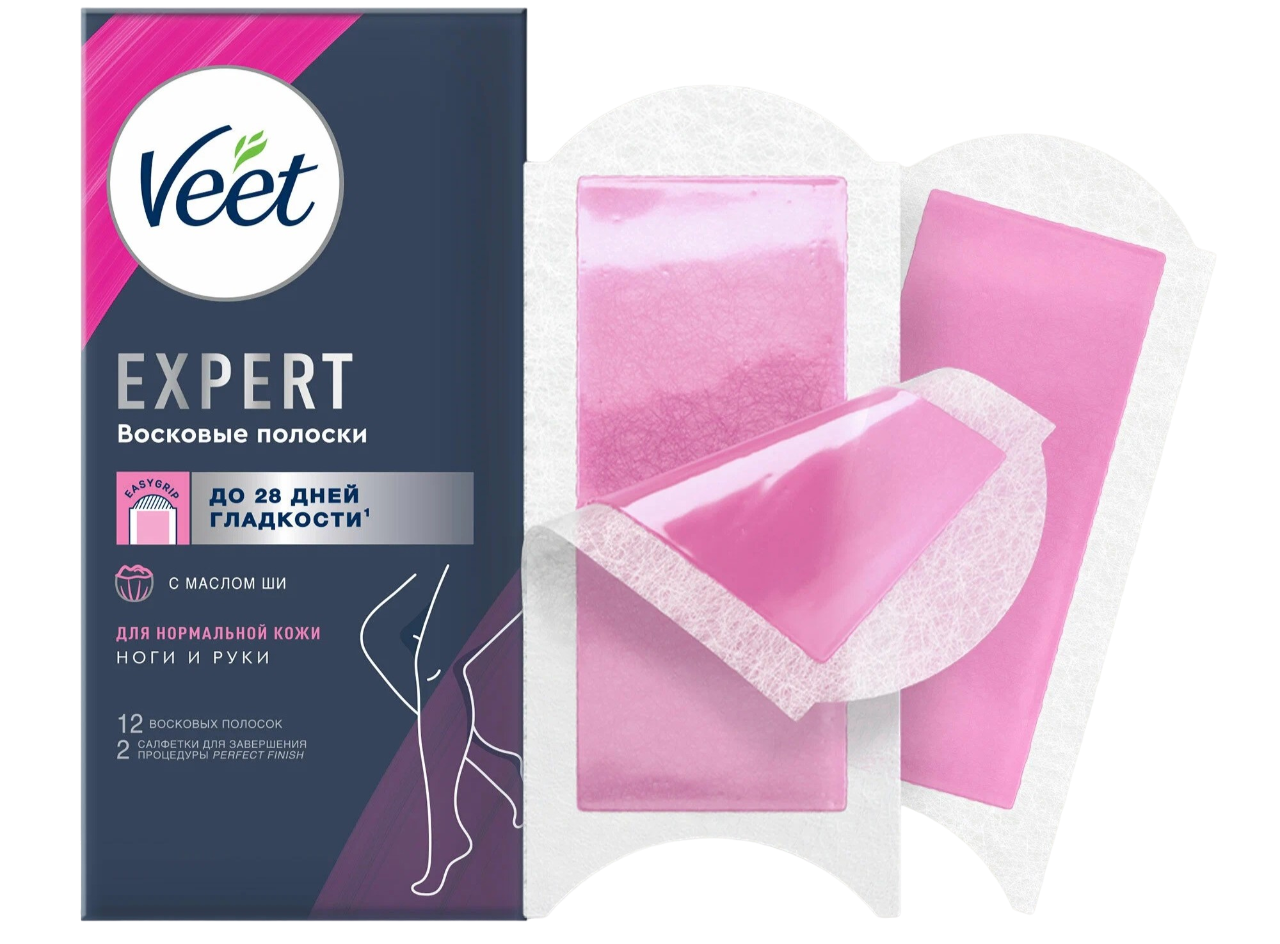 Veet Expert Полоски восковые для депиляции для нормальной кожи 12шт 670₽