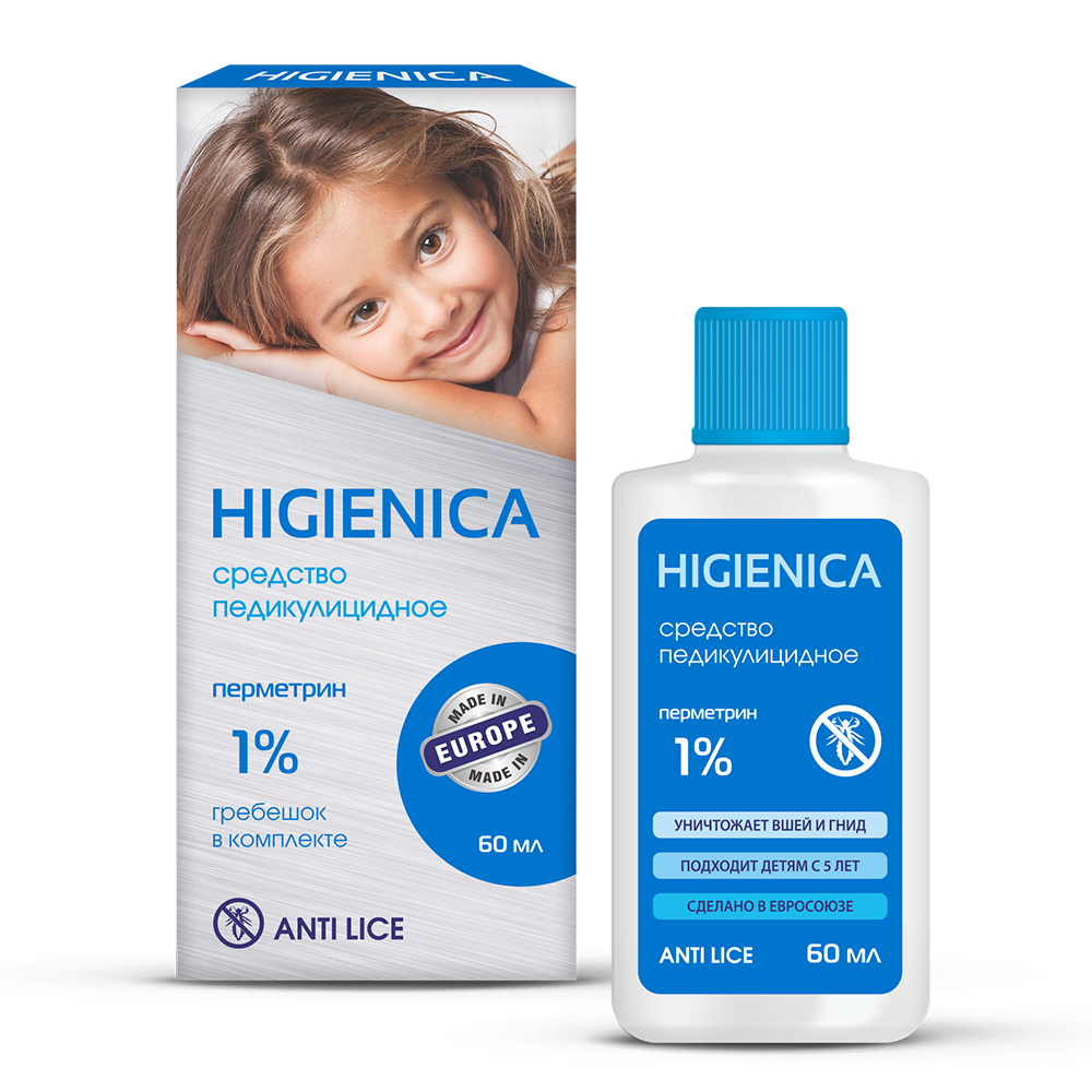 Упаковка препарата Хигиеника, шампунь, 60 мл