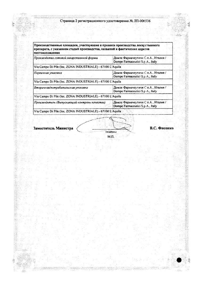 Сертификат на Оки Акт