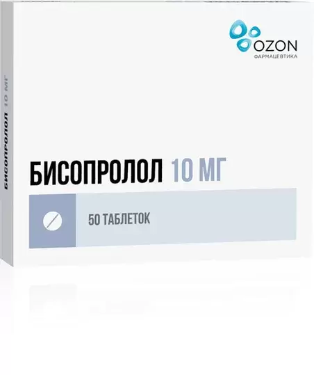 Бисопролол табл п/о плен 10 мг х60 купить по цене 259 руб. в Москве, инструкция, отзывы в интернет-аптеке Polza.ru