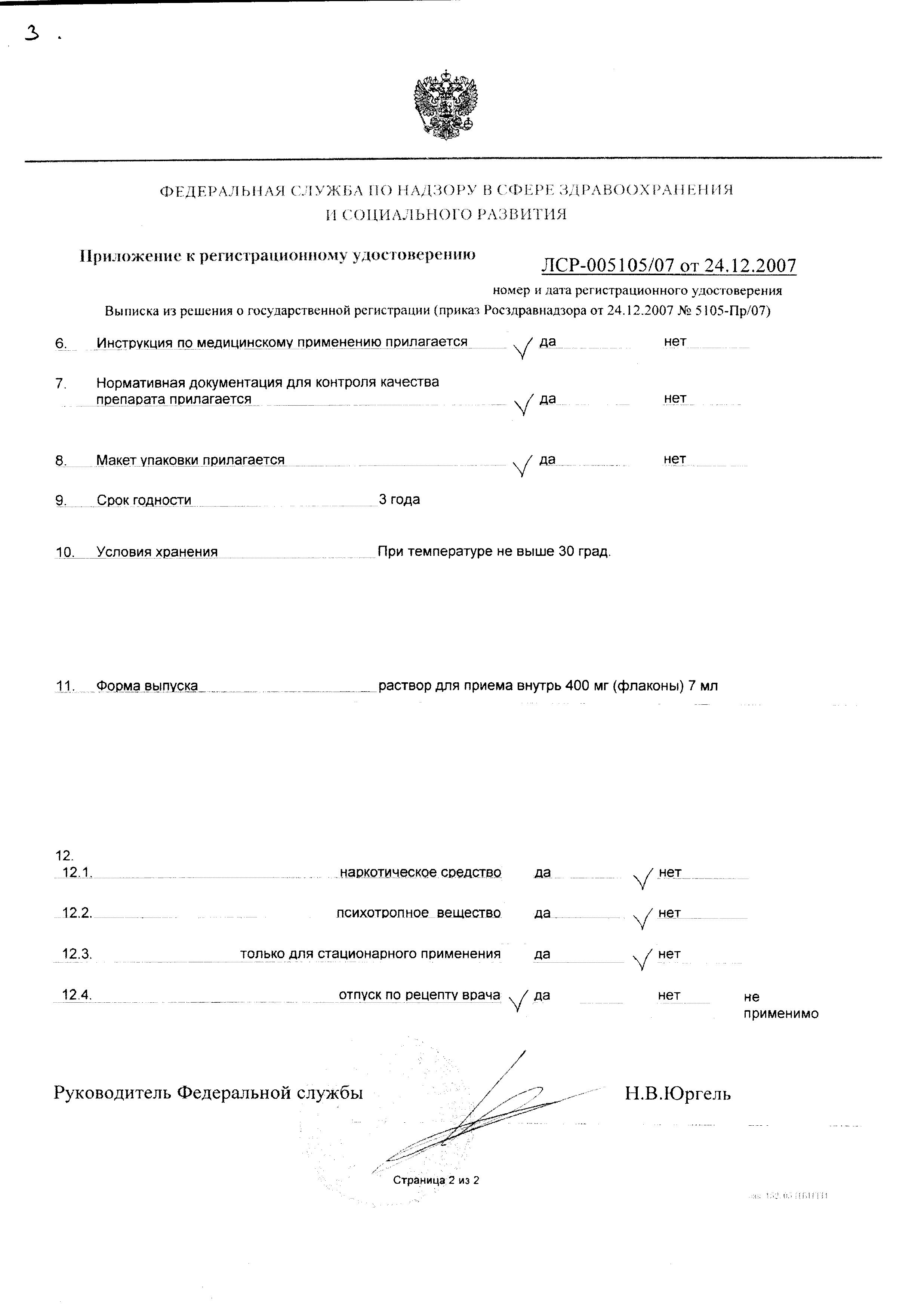 Сертификат на Имунорикс