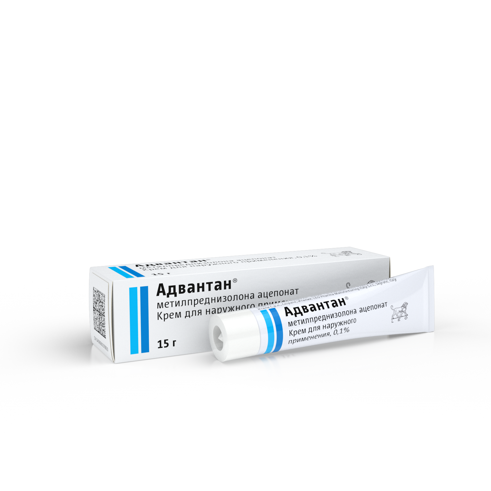 Упаковка препарата Адвантан, крем 0.1%, 15 г