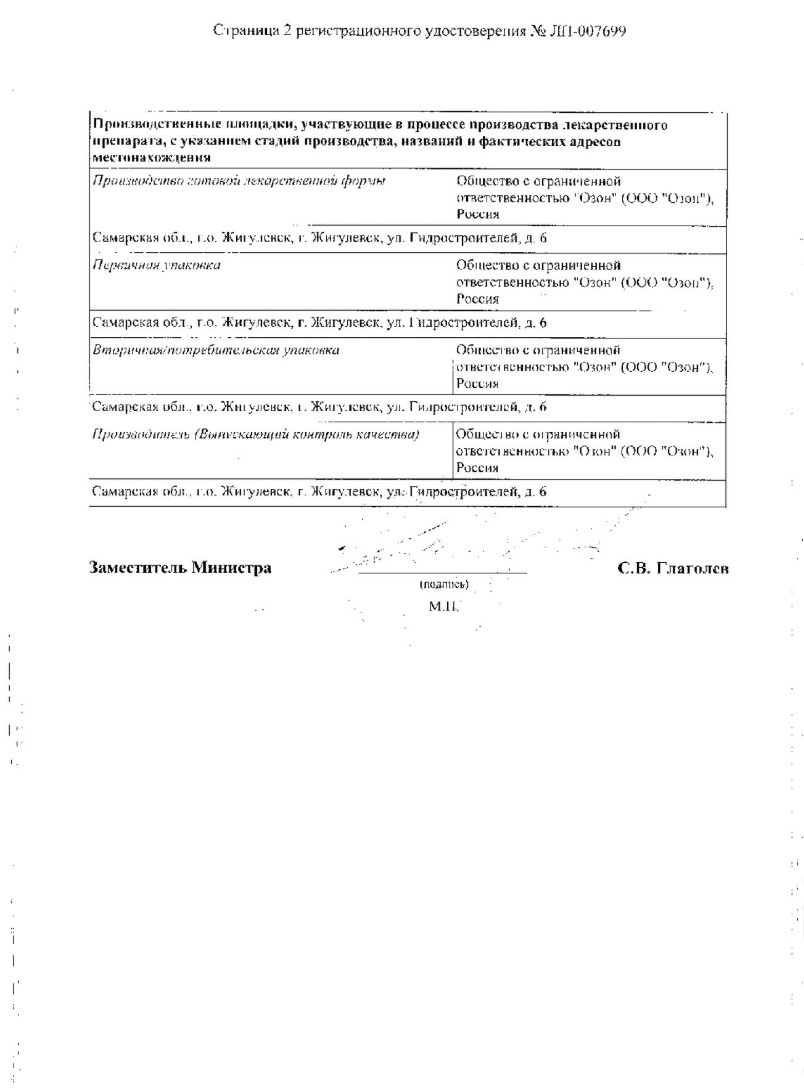 Сертификат на Агомелатин