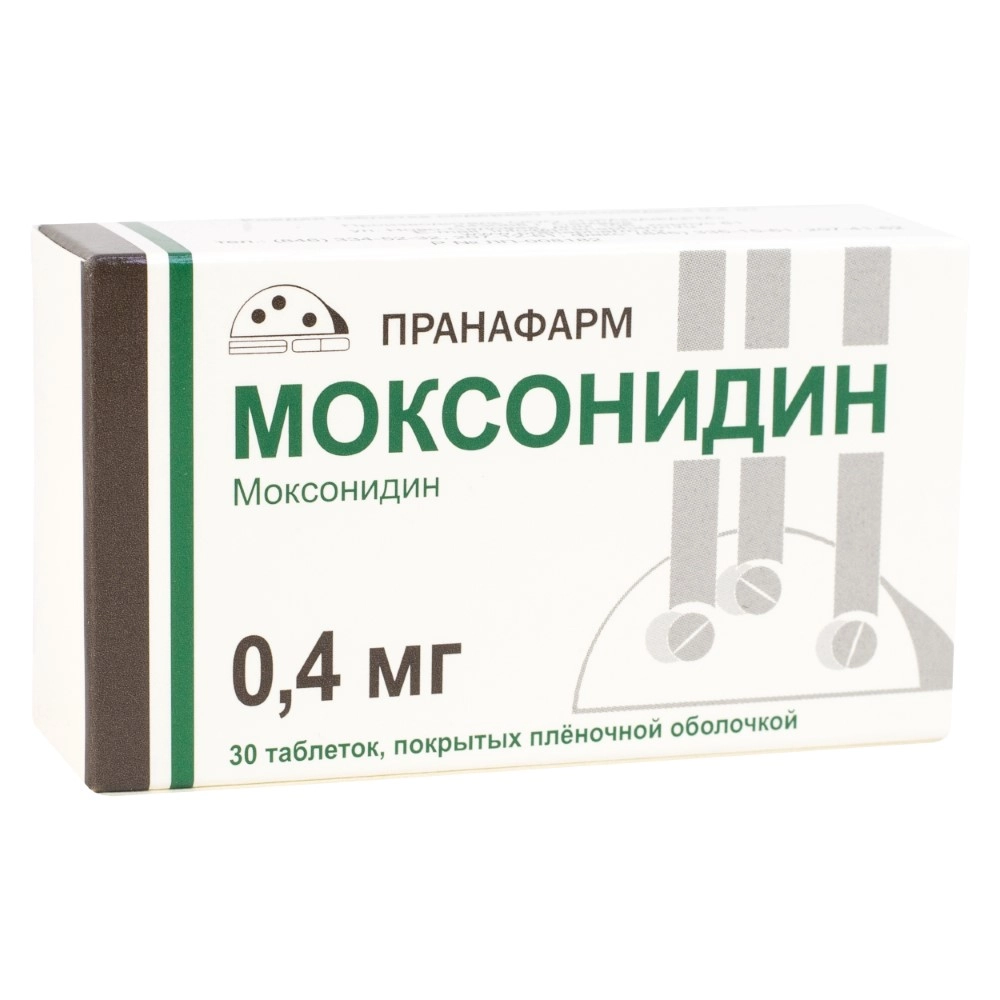 Моксонидин табл п/о плен 0,4 мг х30 купить по цене 248 руб. в Москве, инструкция, отзывы в интернет-аптеке Polza.ru