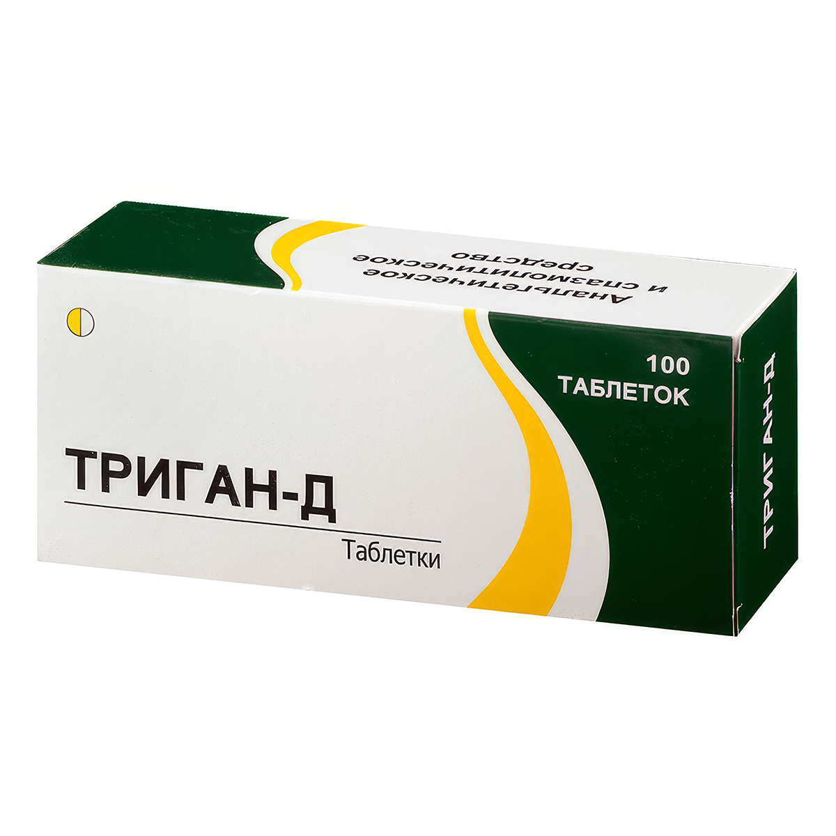 Упаковка препарата Триган-Д, таблетки, 100 шт.