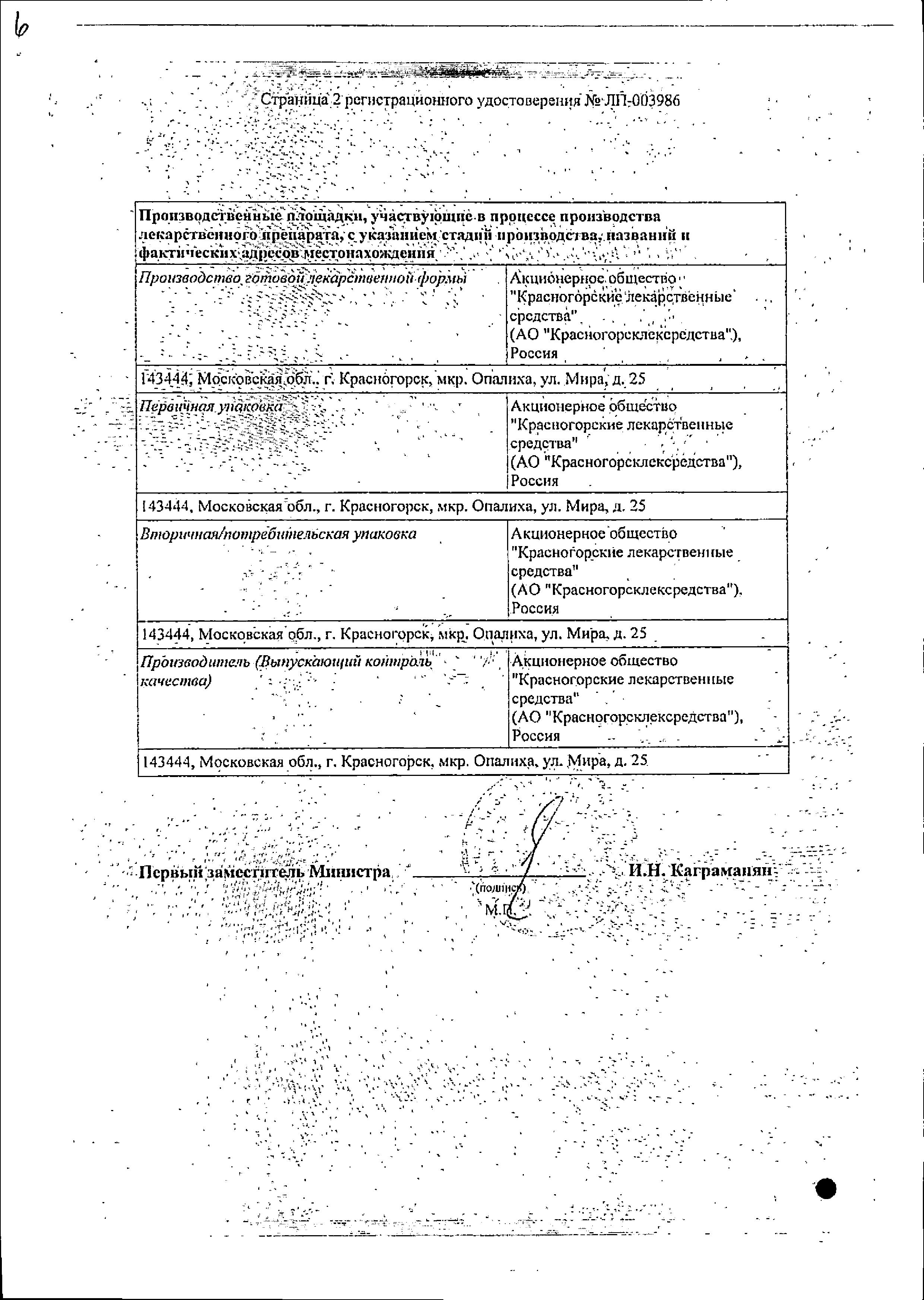 Сертификат на Мята перечная