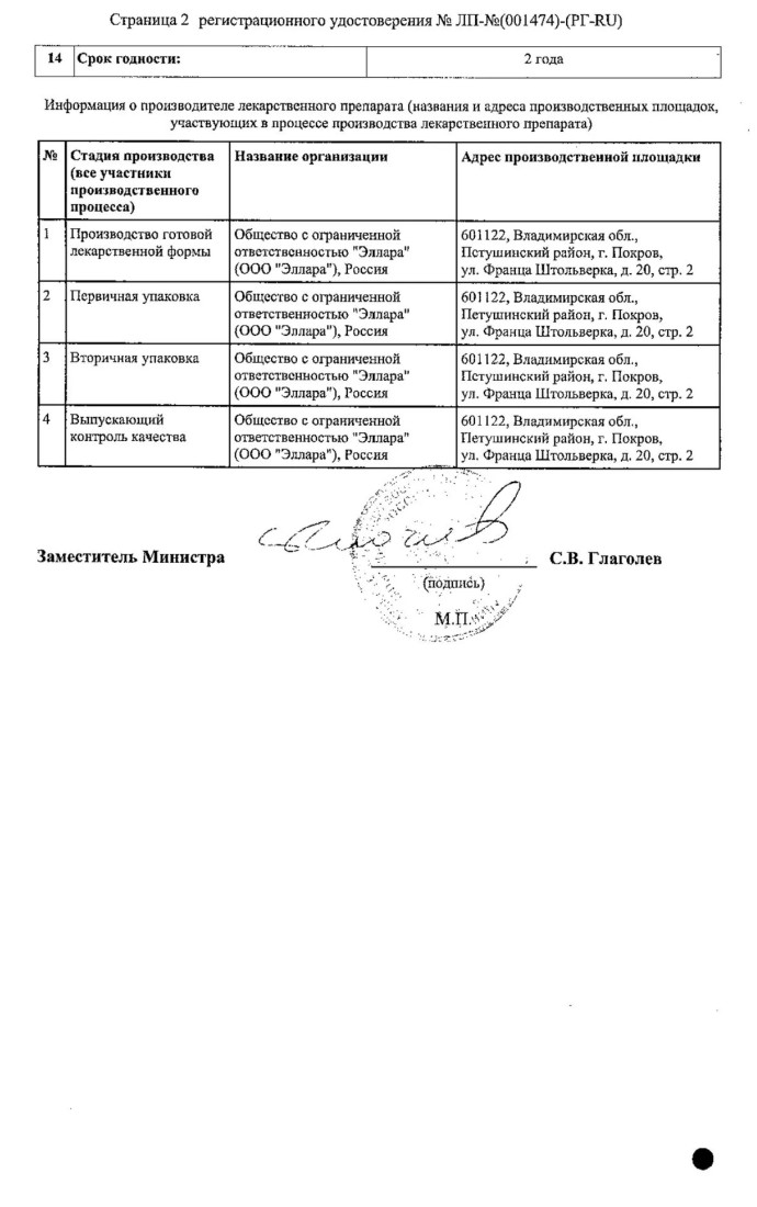 Сертификат на Элтуфлоп