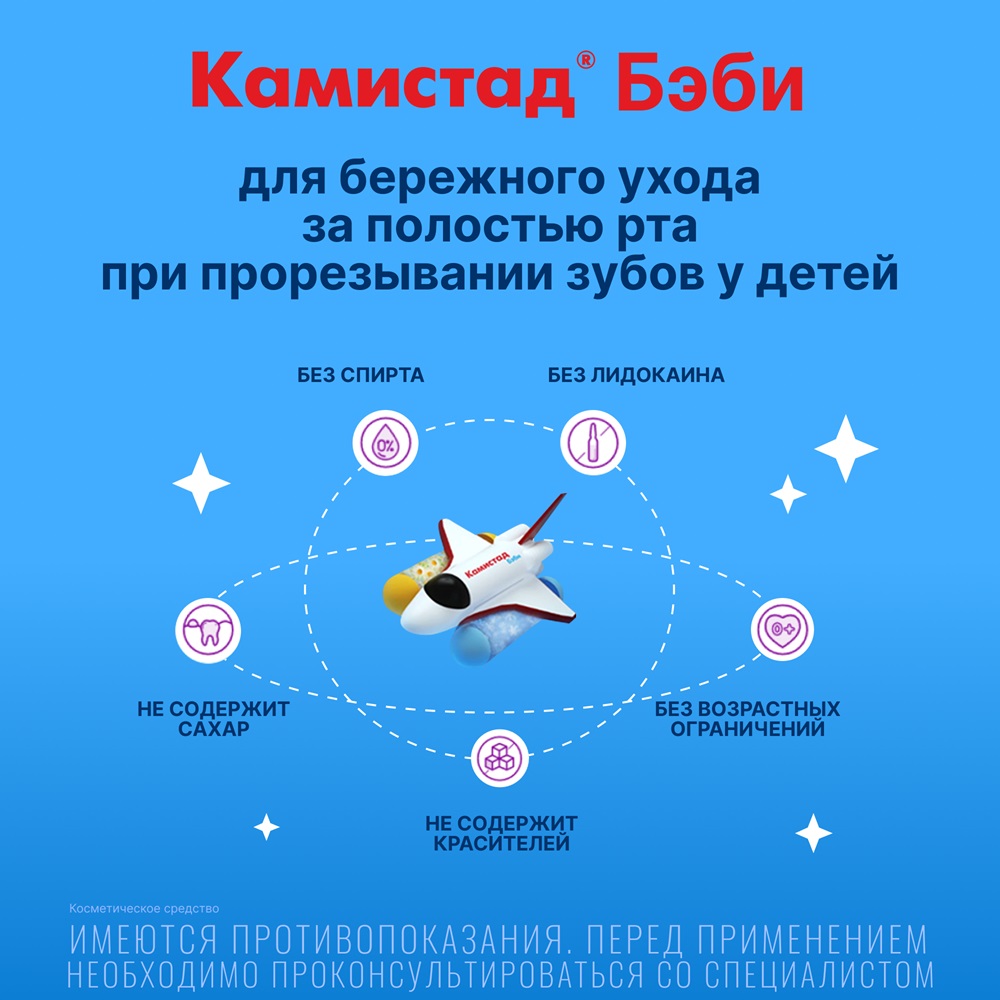 Камистад Бэби гель 20 г, 1 шт.