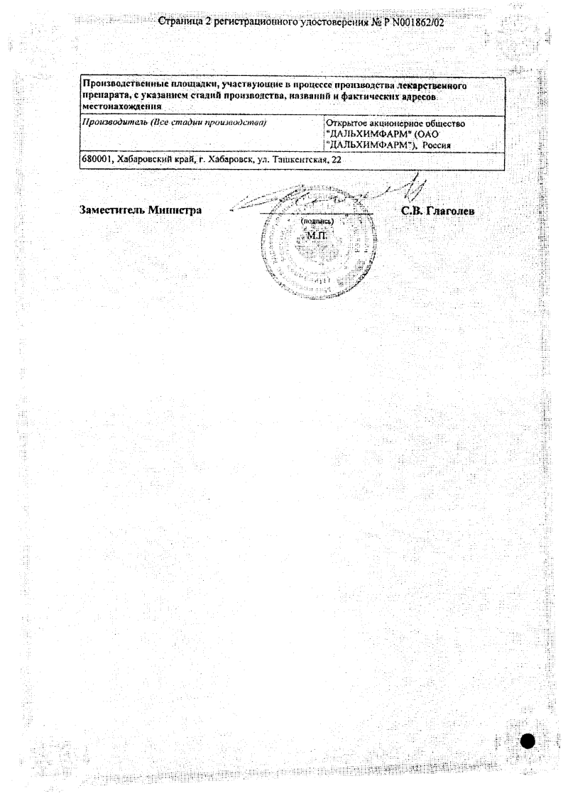 Сертификат на Глюкоза