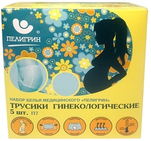 Пелигрин, трусы послеродовые, размер 42-46, 5 шт.