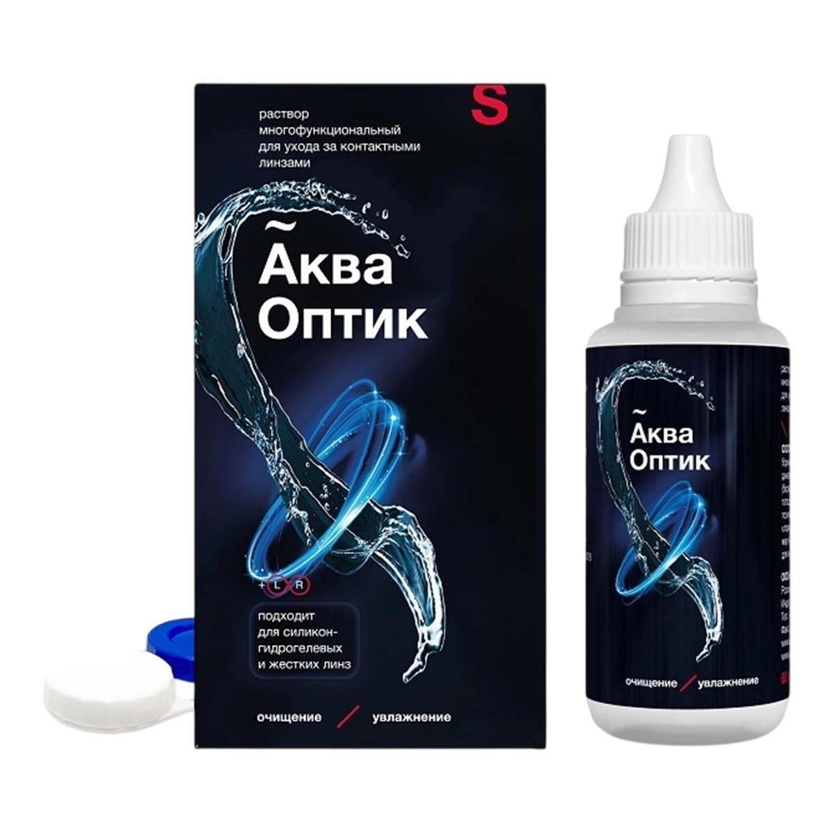 Акваоптик, раствор для ухода за линзами, 60 мл