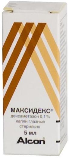 Максидекс, капли глазные 0,1%, 5 мл, 1 шт. 