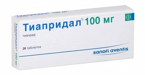 Тиапридал, таблетки 100 мг, 20 шт. 