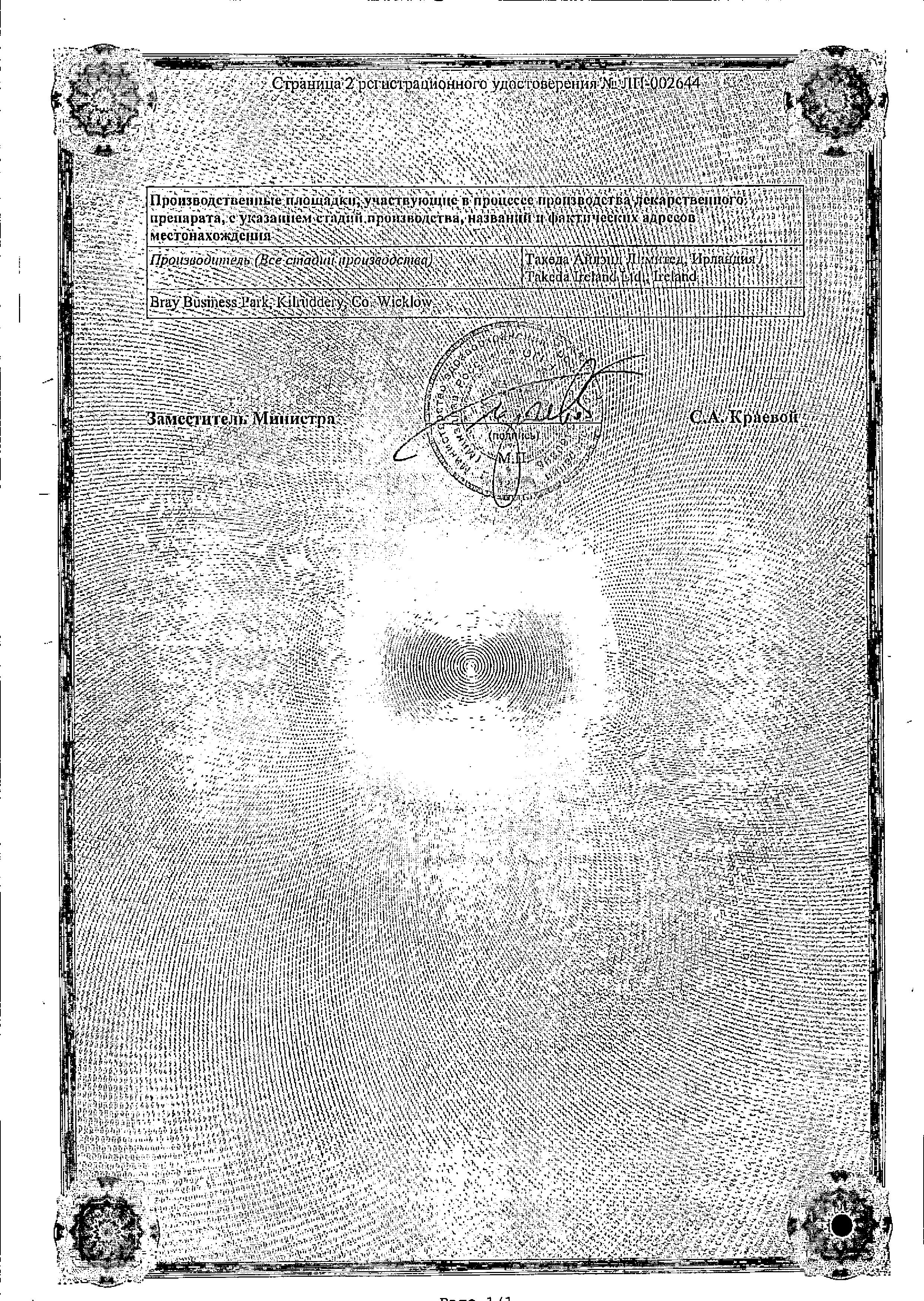 Сертификат на Випидия