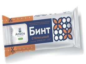 Бинт марлевый стерильный Амелия 5м х 10см, 1 шт.