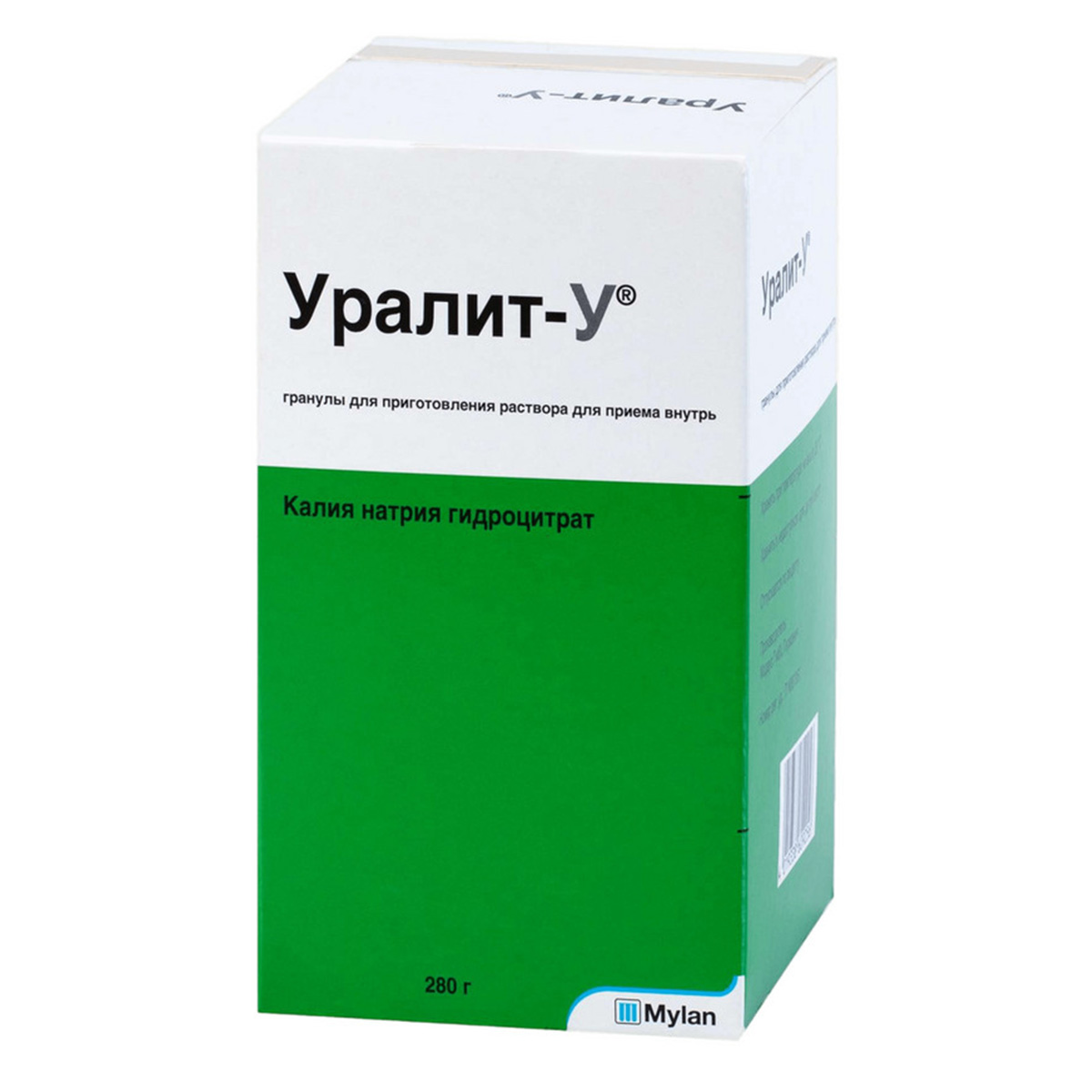 Упаковка препарата Уралит-У, гранулы д/приг раствора д/приема внутрь, 280 г