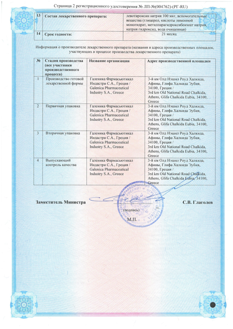 Сертификат на Ликватирол