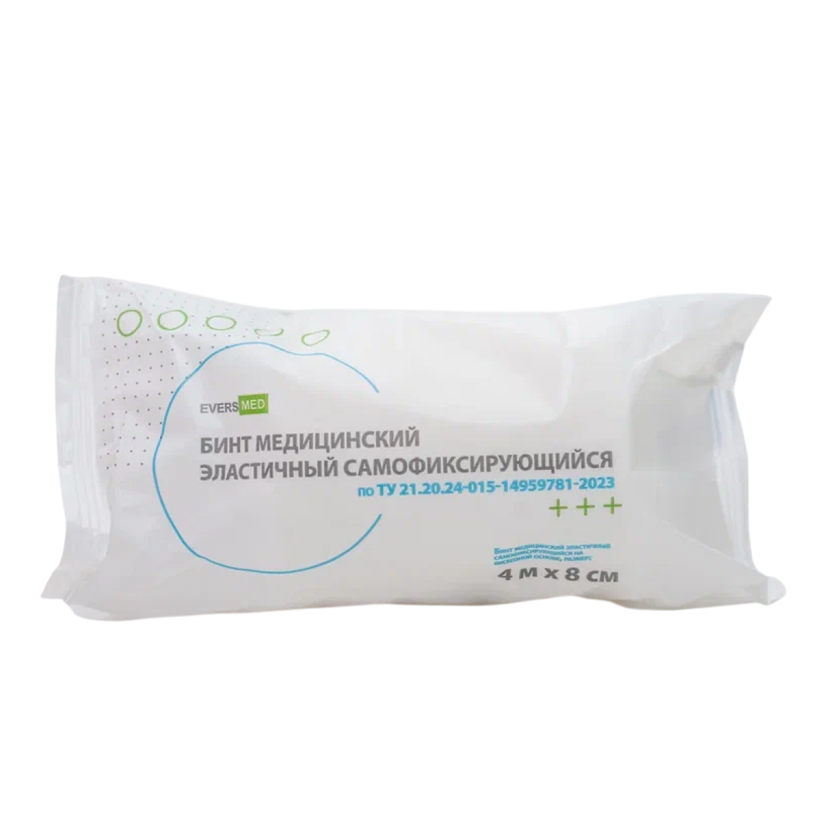 Бинт медицинский эластичный самофиксирующийся 4мх8см