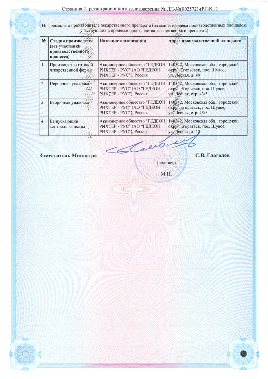 Сертификат на Амдоал