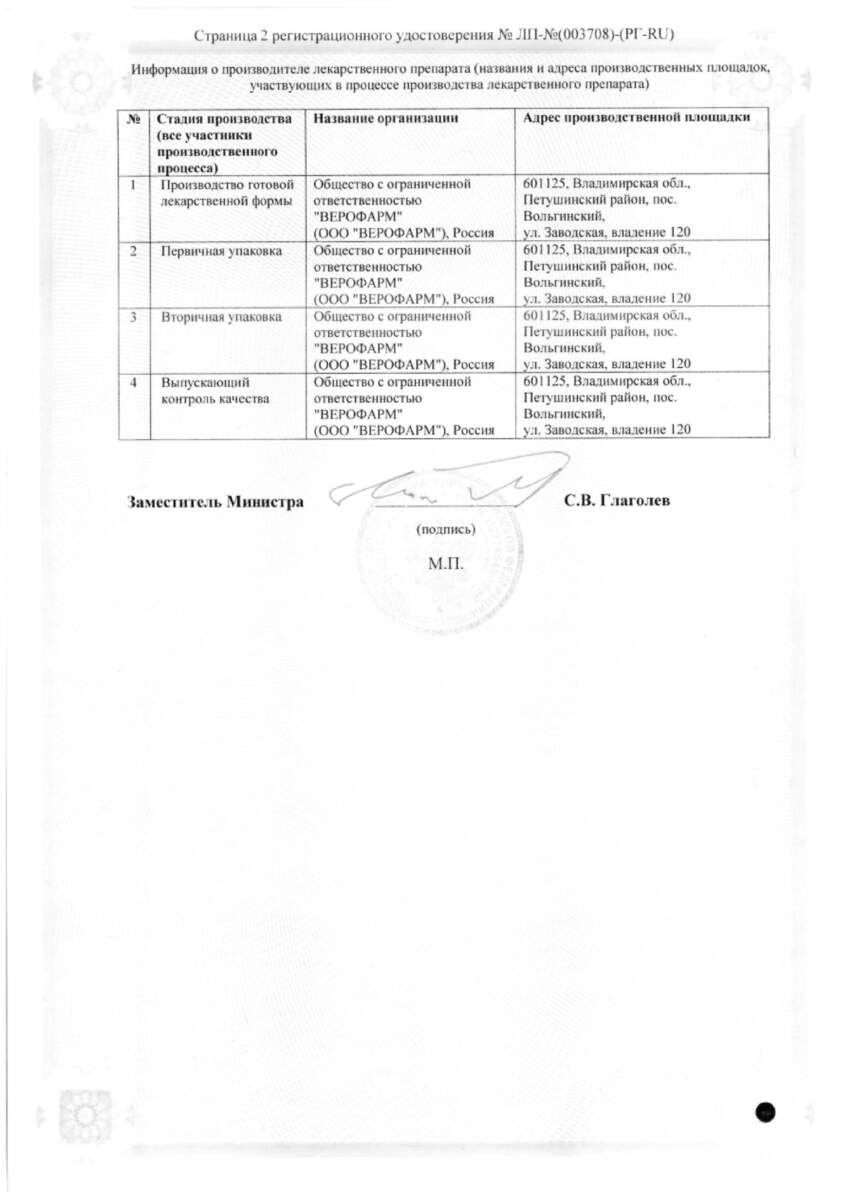 Сертификат на Слабилен