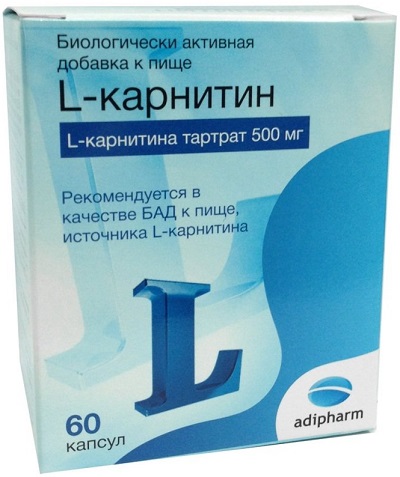 L-карнитин, капсулы 560 мг, 60 шт.