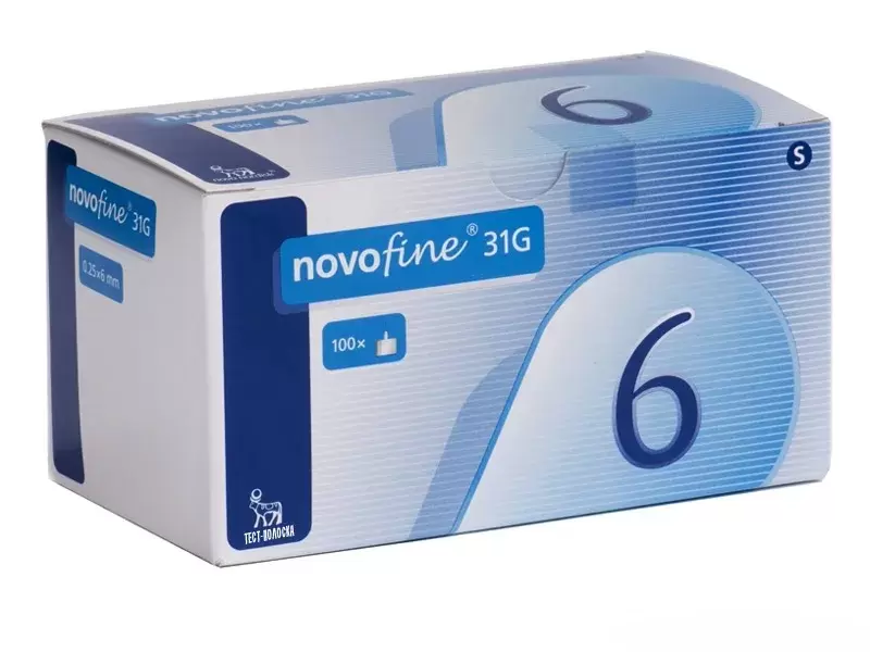 Иглы Новофайн 31G (0,25 х 6 мм), 100 шт. купить по цене 1 173 руб. в ...