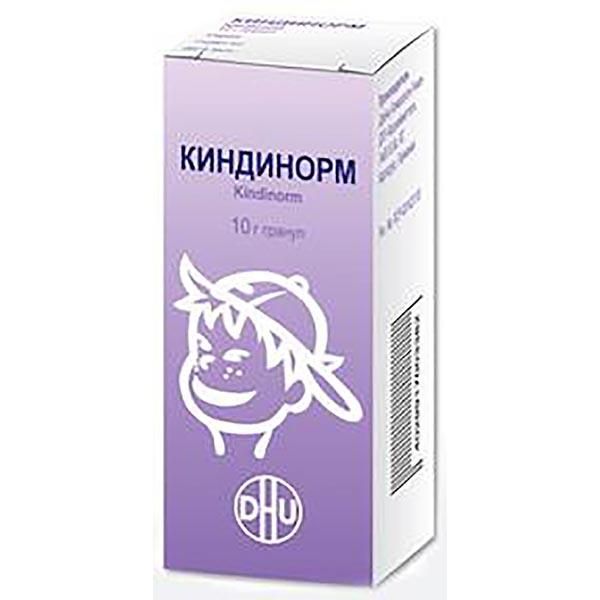 Упаковка препарата Киндинорм, гранулы, 10 г
