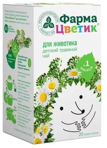 ФармаЦветик, чай детский травяной для животика, пакетики 1.5 г, 20 шт.