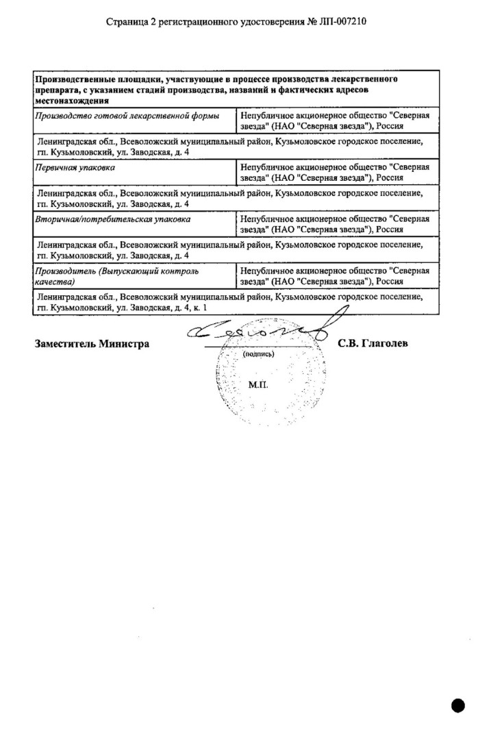 Сертификат на Диацереин