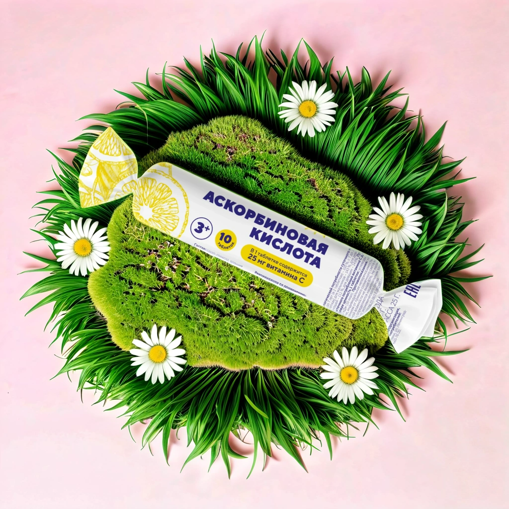 Аскорбиновая кислота BioForte Солнышко, таблетки 2.5 г, 10 шт.